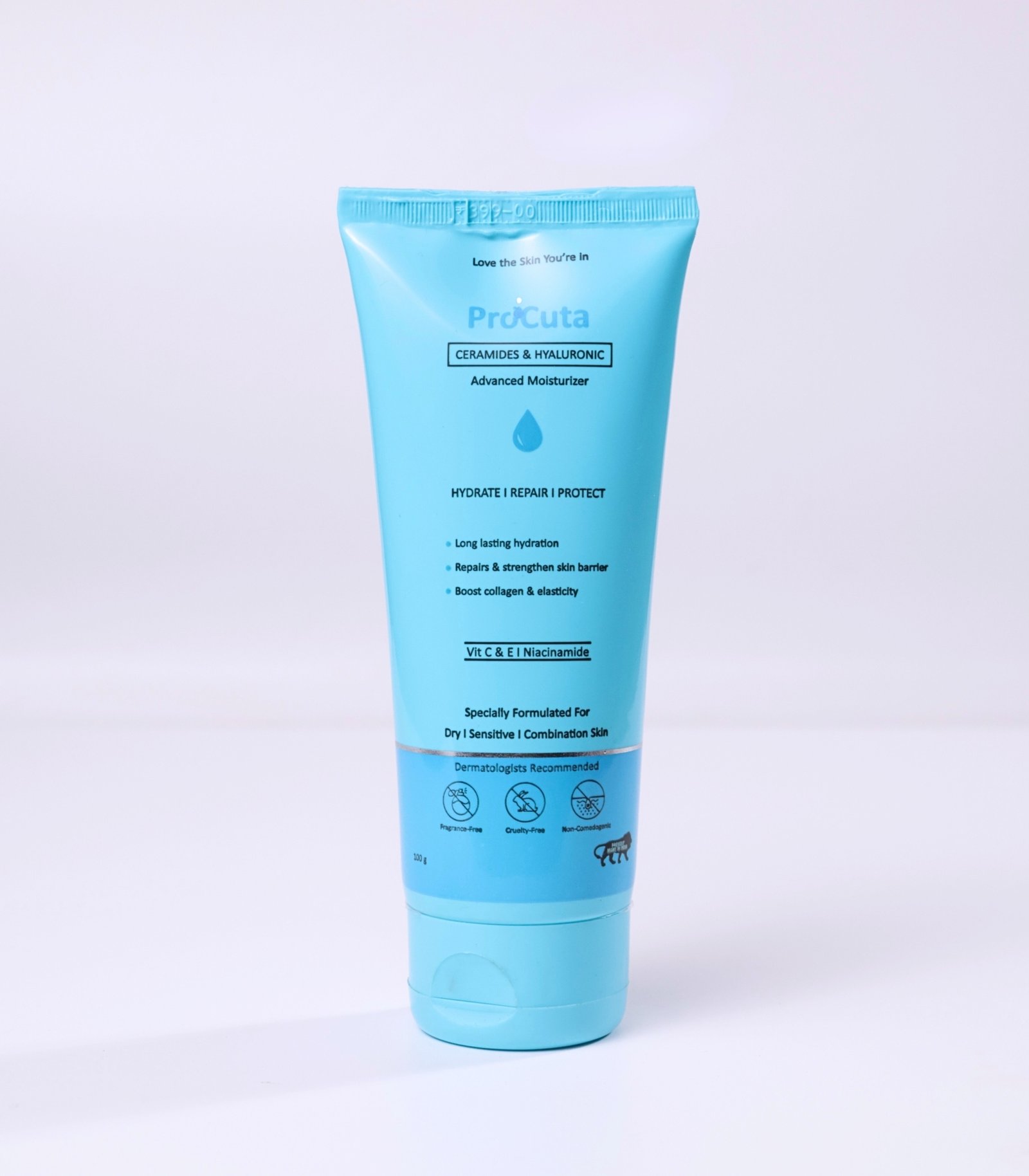 ProCuta Hydrating Moisturizer | Lightweight Daily Cream for glowing skin | 100g